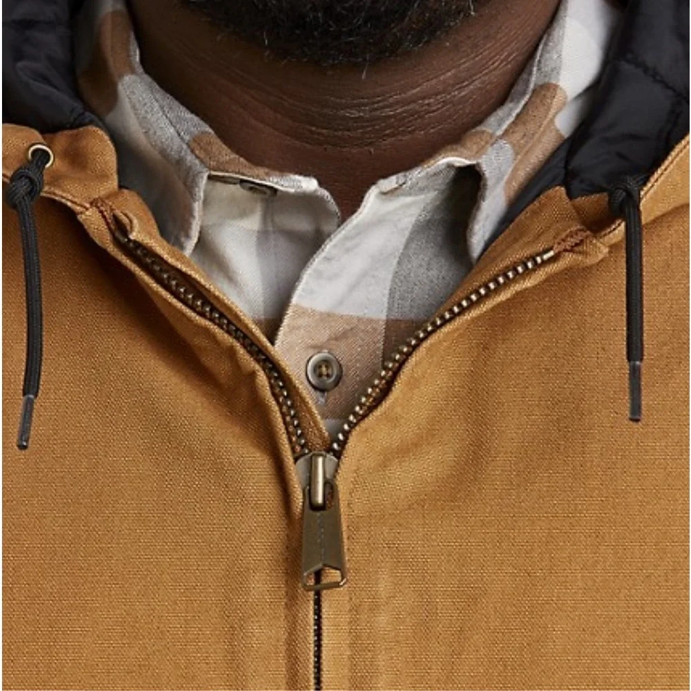 CARHARTT • Men’s Loose Fit Washed Duck Insulated Jacket Storm Cuffs Coat - Picture 4 of 7